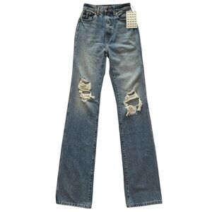 KHAITE Danielle Jeans, High Rise & Distressed